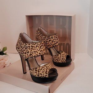 BCBGeneration Helara2 Leopard/Pony Heels size 6